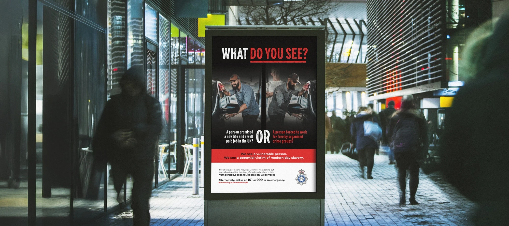 What do you see, humberside police billboard